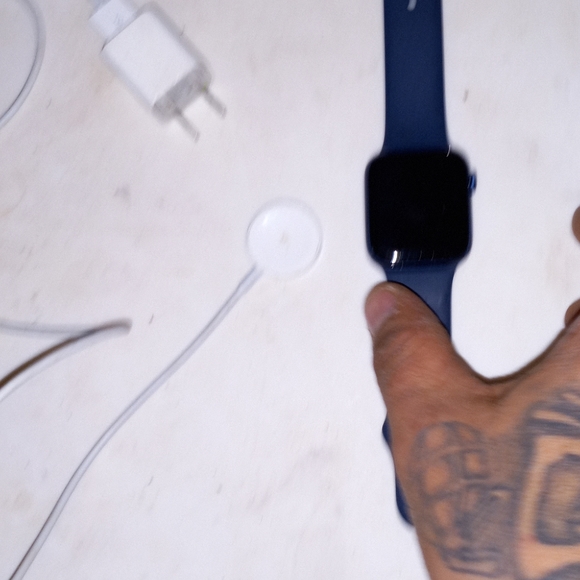 New  Blue Mens I phone watch with charger.. - Picture 3 of 5